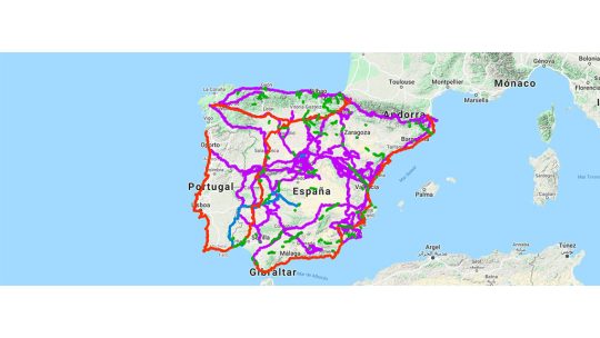 Grandes rutas en bicicleta por España